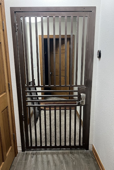 Custom metal security gate